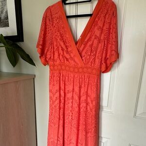 Farm Rio/Anthropologie Devore Maxi Dress - SP